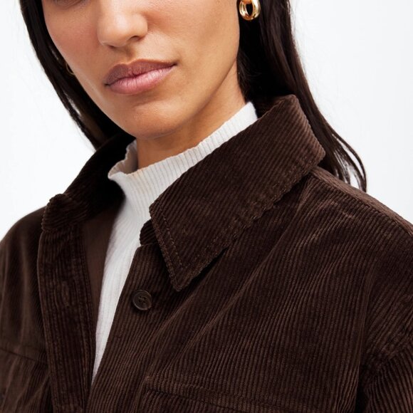 NWT Madewell Corduroy Relaxed Shirt-Jacket - Picture 5 of 12